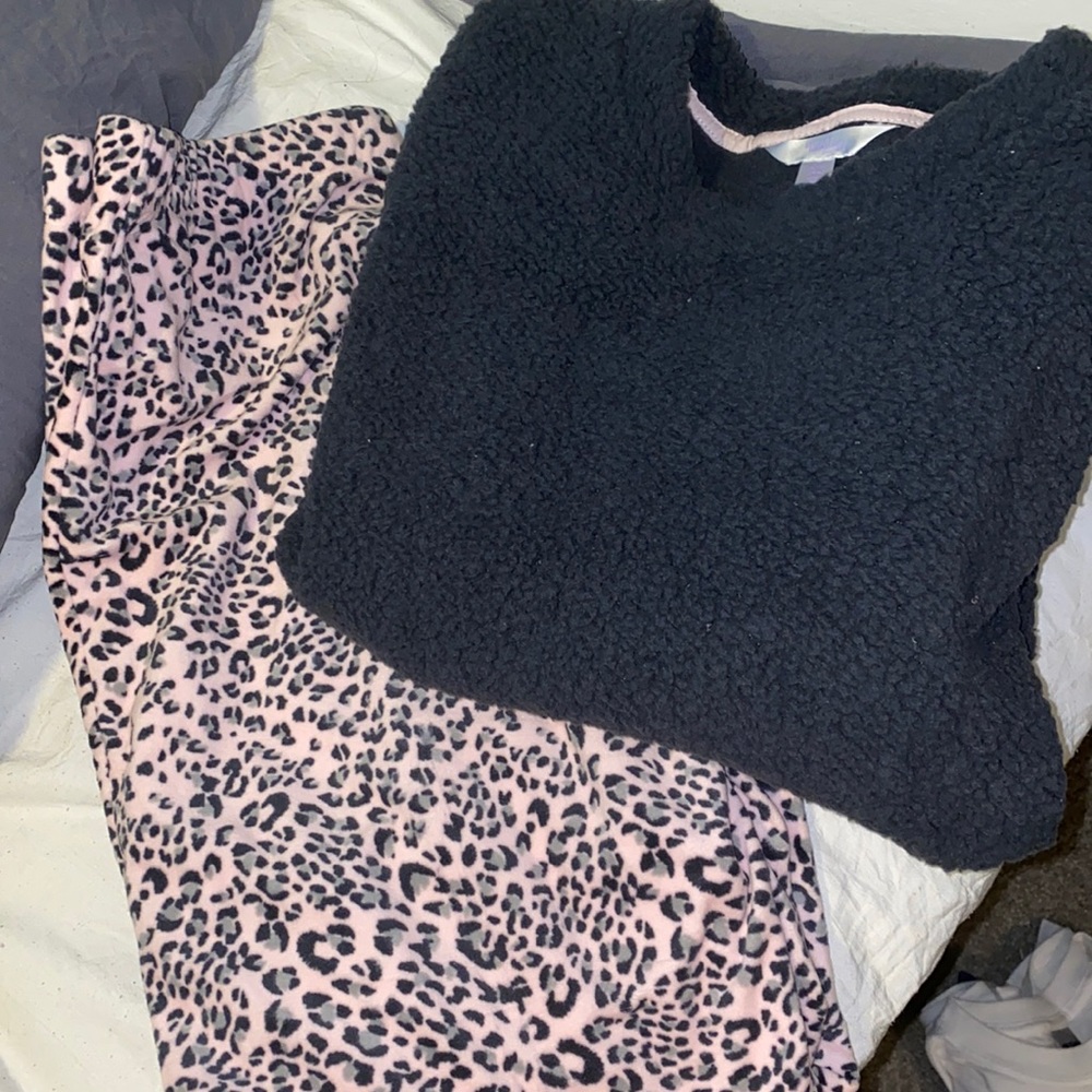 Fuzzy super cozy pajama set